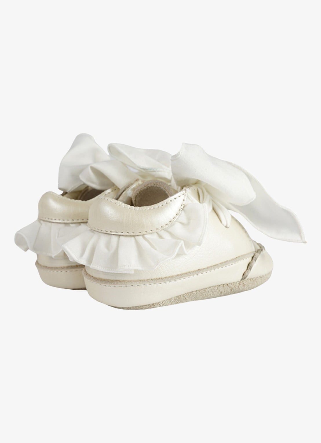 Donsje Amsterdam Nienelien babyschoentje van leer - detail 5 gebroken wit