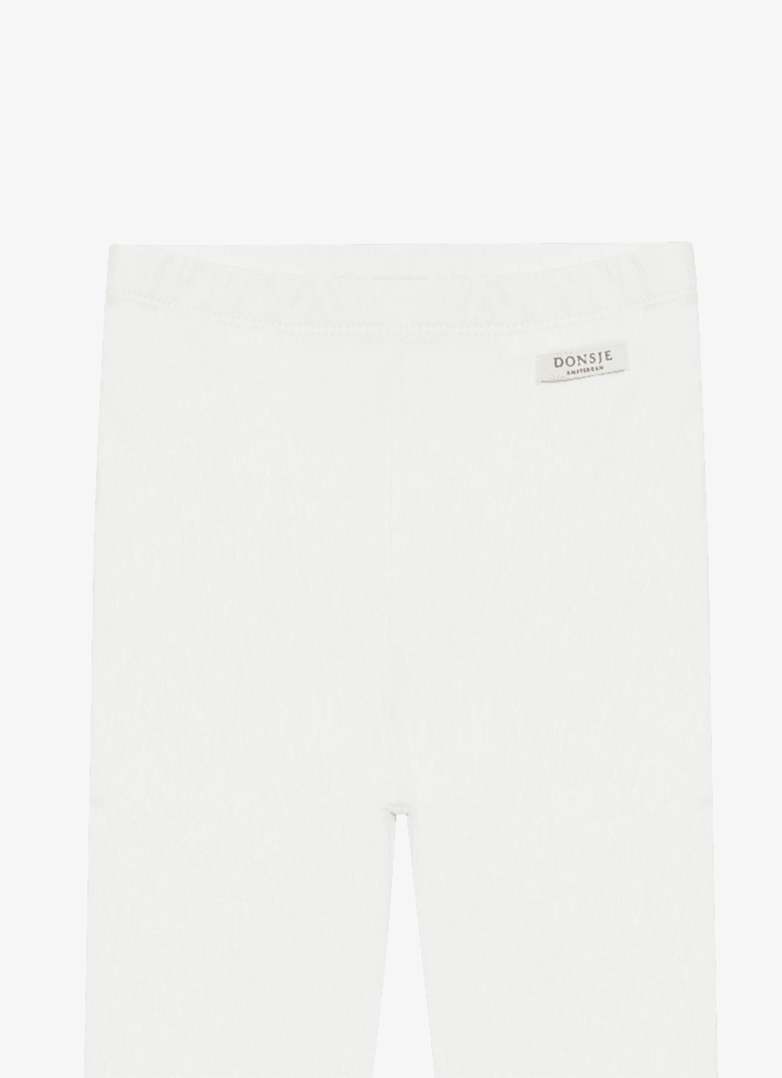 Donsje Amsterdam Nienja legging met logo - detail gebroken wit