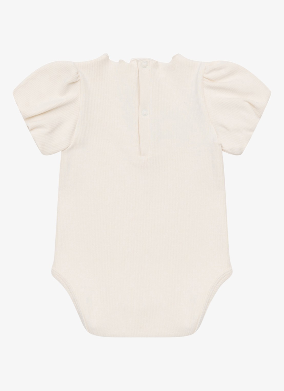 Donsje Amsterdam Nowie Rose romper met pofmouw - achterkant 4 ivoor