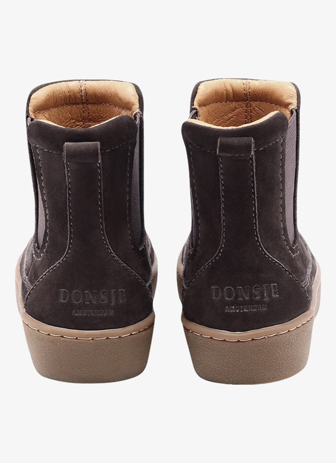 Donsje Amsterdam Ojeh Boots - achterkant donkerbruin