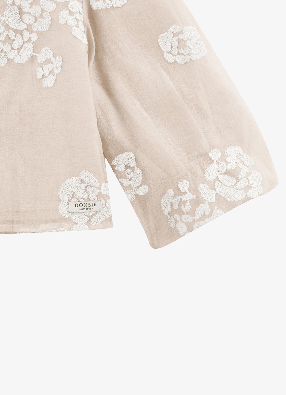 Donsje Amsterdam Opali blouse met bloemenprint - detail 2 roze