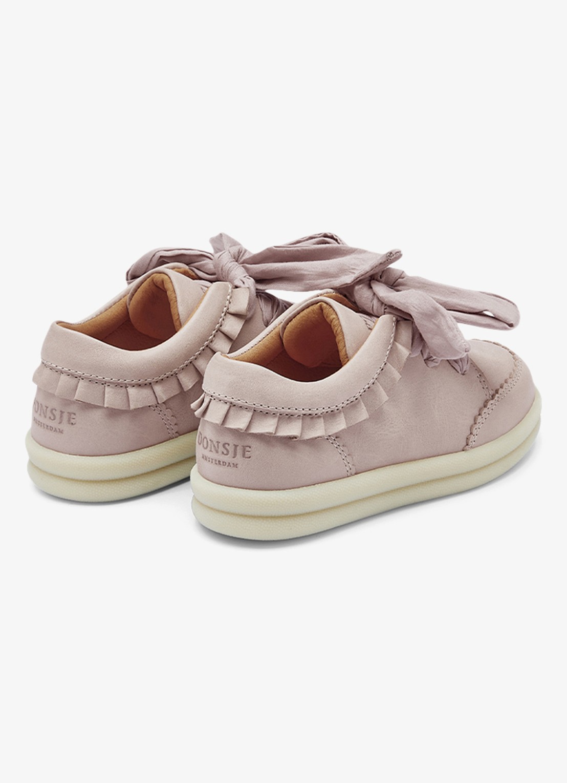 Donsje Amsterdam Pexley sneakers van leer - achterkant lila