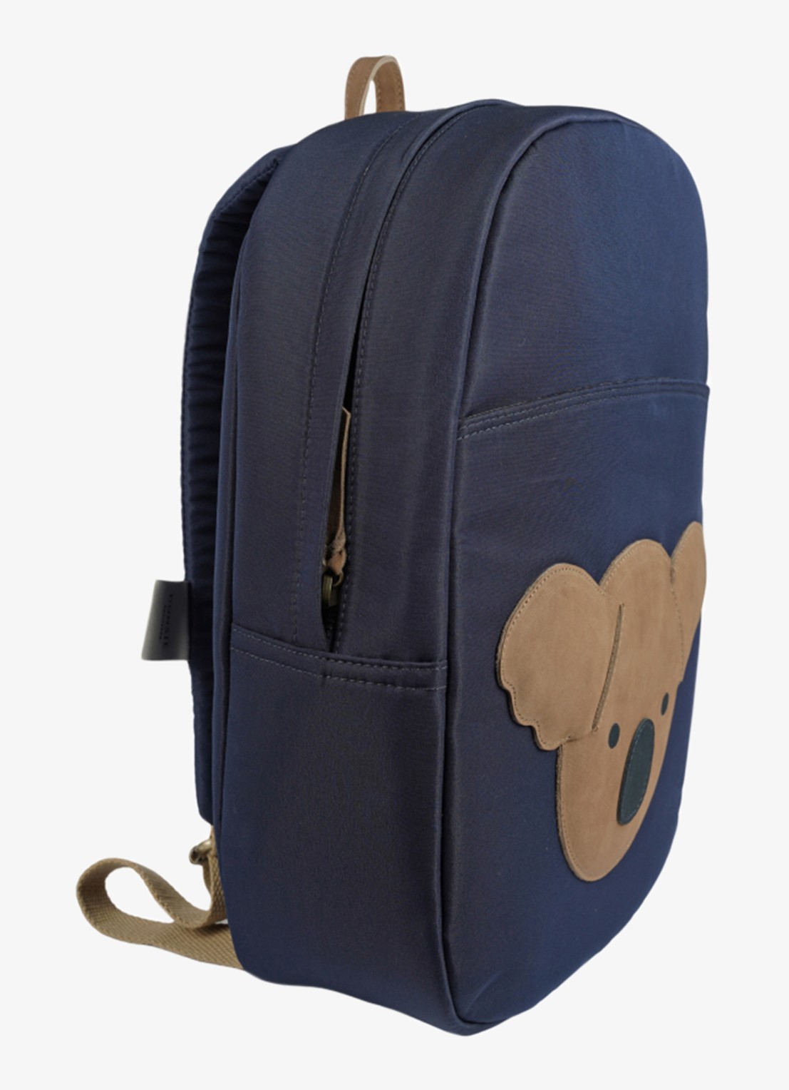 Donsje Amsterdam Pibbe rugzak met applicatie - detail 2 blauw
