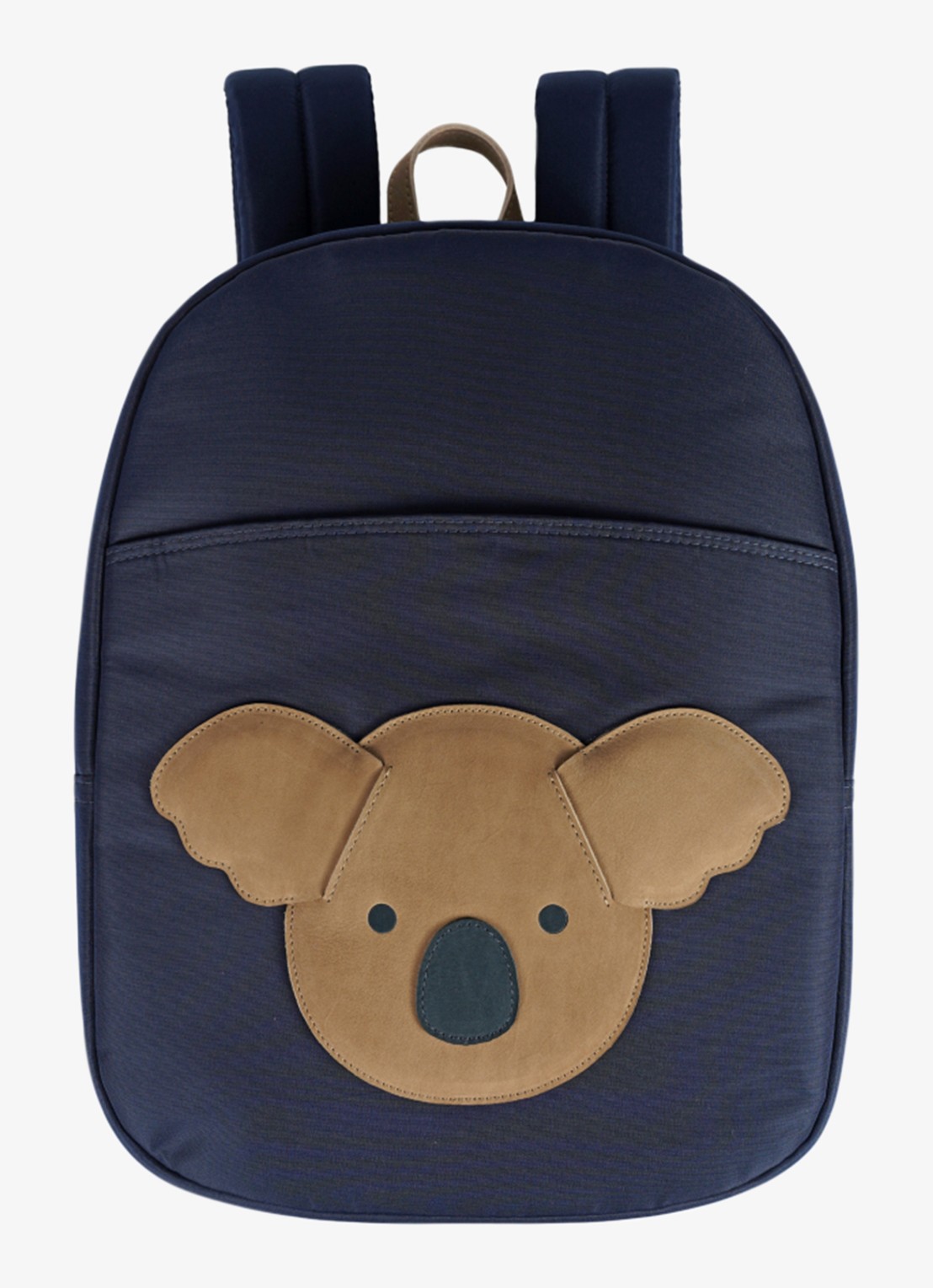 Donsje Amsterdam Pibbe rugzak met applicatie - voorkant 3 blauw