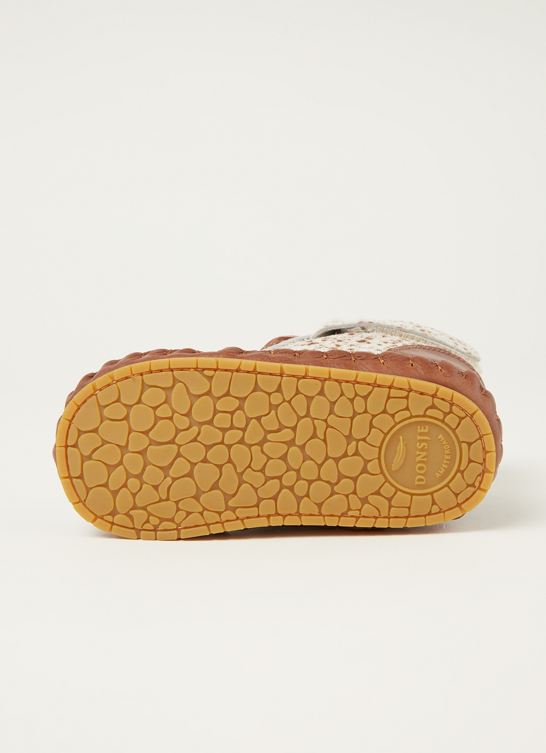 Donsje Amsterdam Pina Classic Lining babyschoentje van leer - detail 3 beige