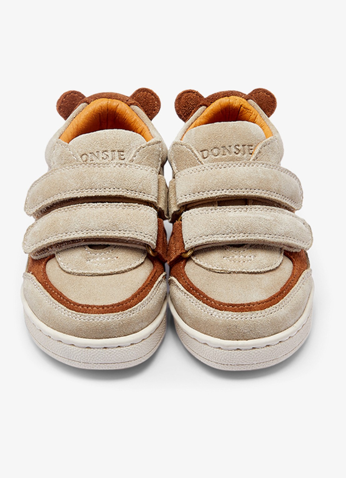 Donsje Amsterdam Pinou  Bear sneaker van leer  - detail 3 taupe