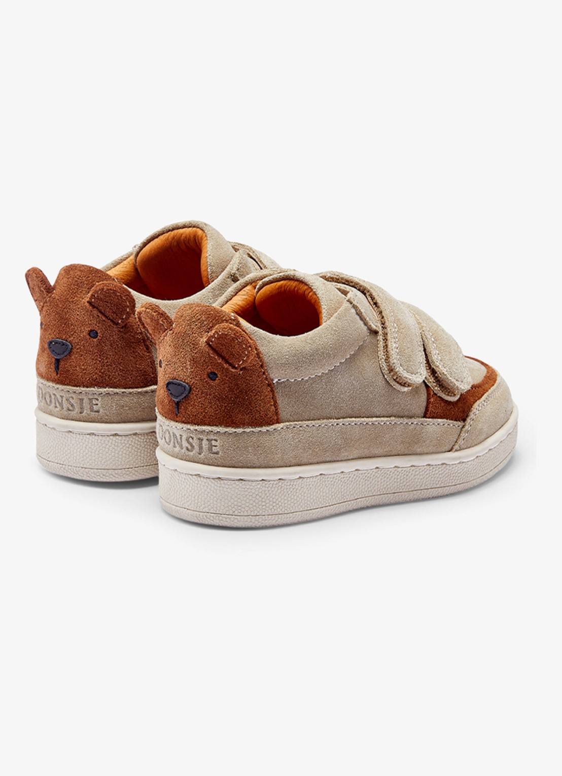 Donsje Amsterdam Pinou  Bear sneaker van leer  - detail 4 taupe