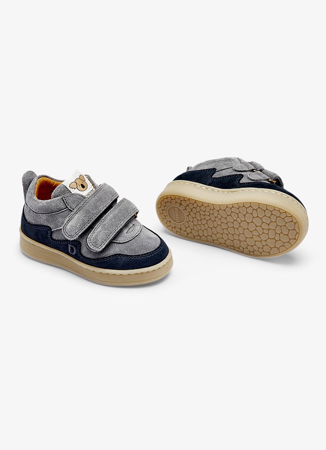 Donsje Amsterdam Pivalo sneaker van leer - detail 4 lichtblauw