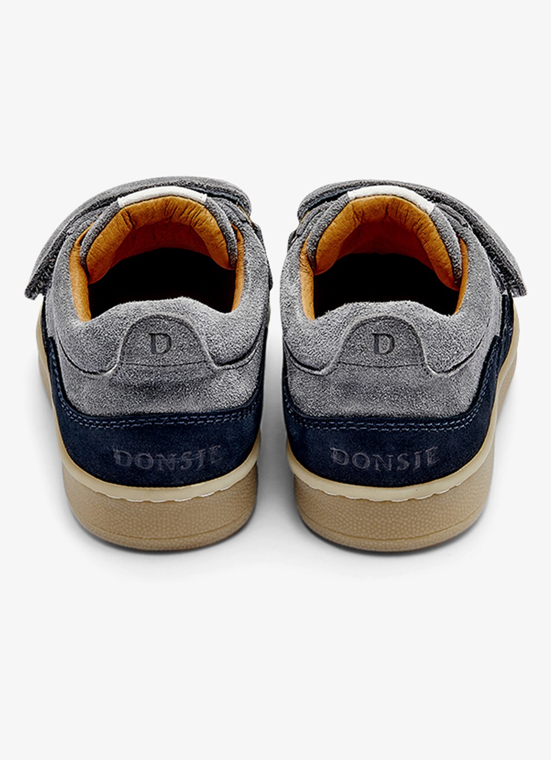 Donsje Amsterdam Pivalo sneaker van leer - achterkant lichtblauw