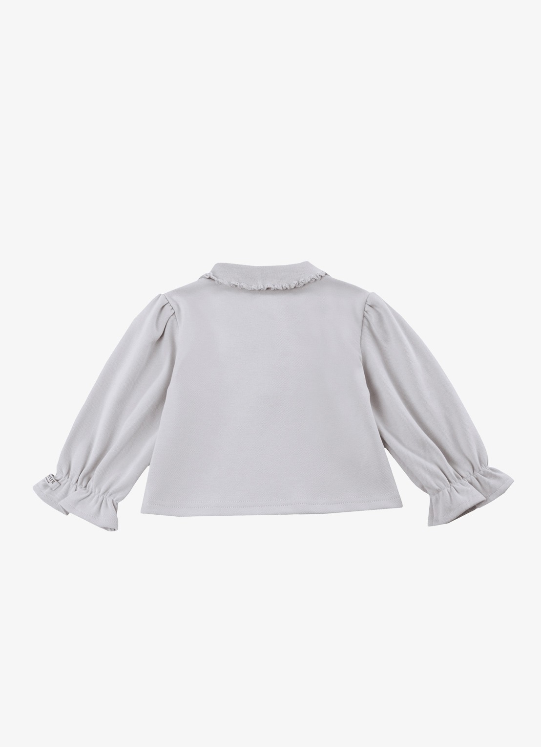 Donsje Amsterdam Pluimpje vest met kraag - achterkant 3 beige