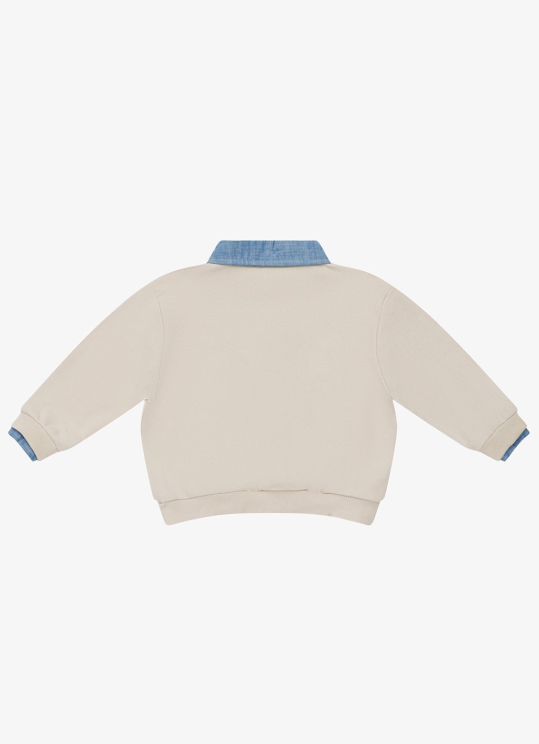 Donsje Amsterdam Priem sweater met polokraag - achterkant 4 beige