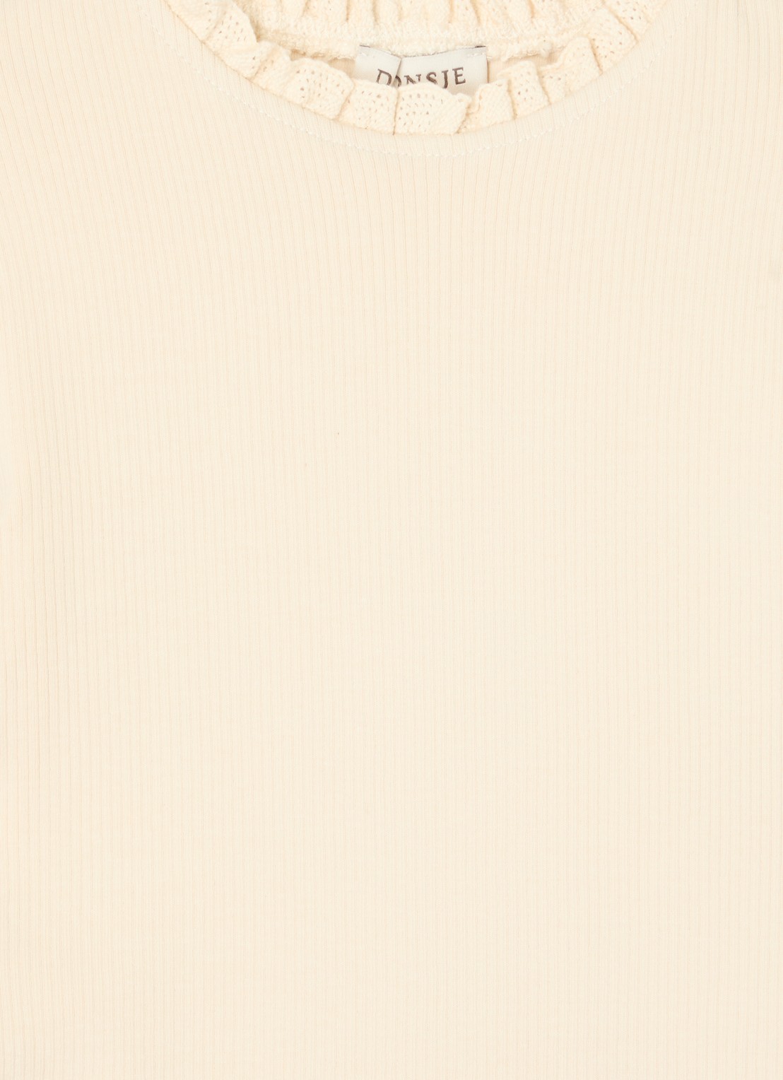 Donsje Amsterdam Raeven longsleeve van  katoen - detail beige