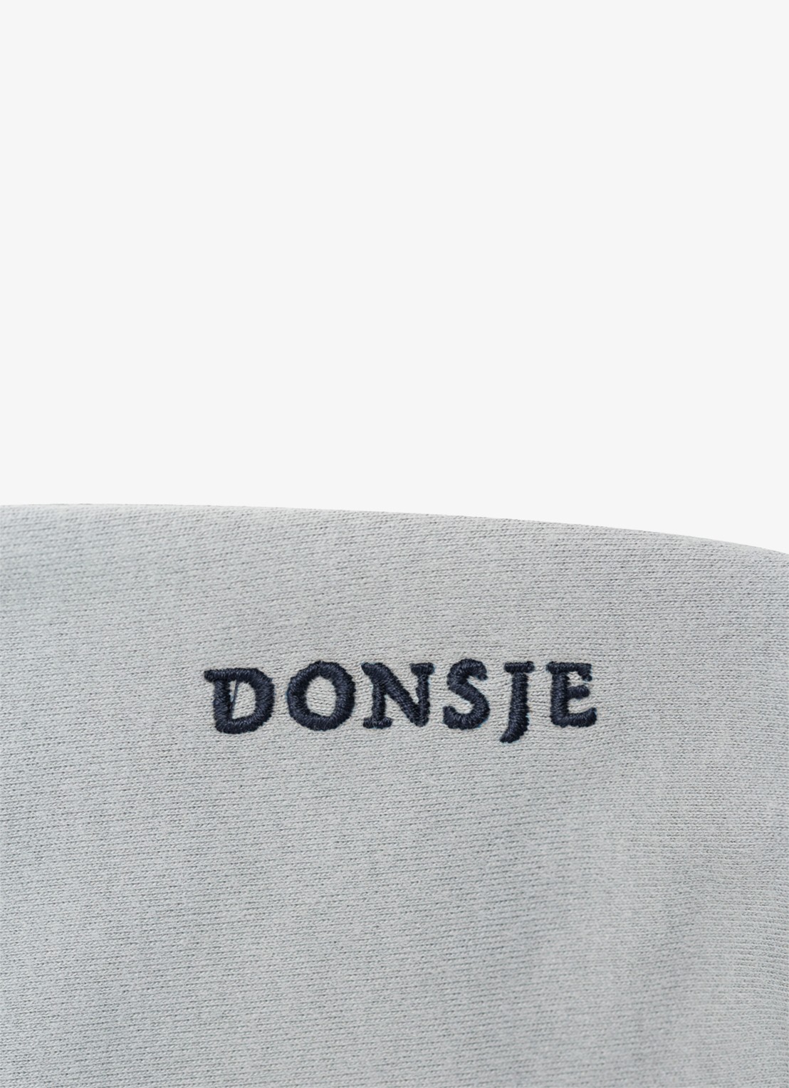 Donsje Amsterdam Remzie joggingbroek van katoen - detail 8 lichtgrijs