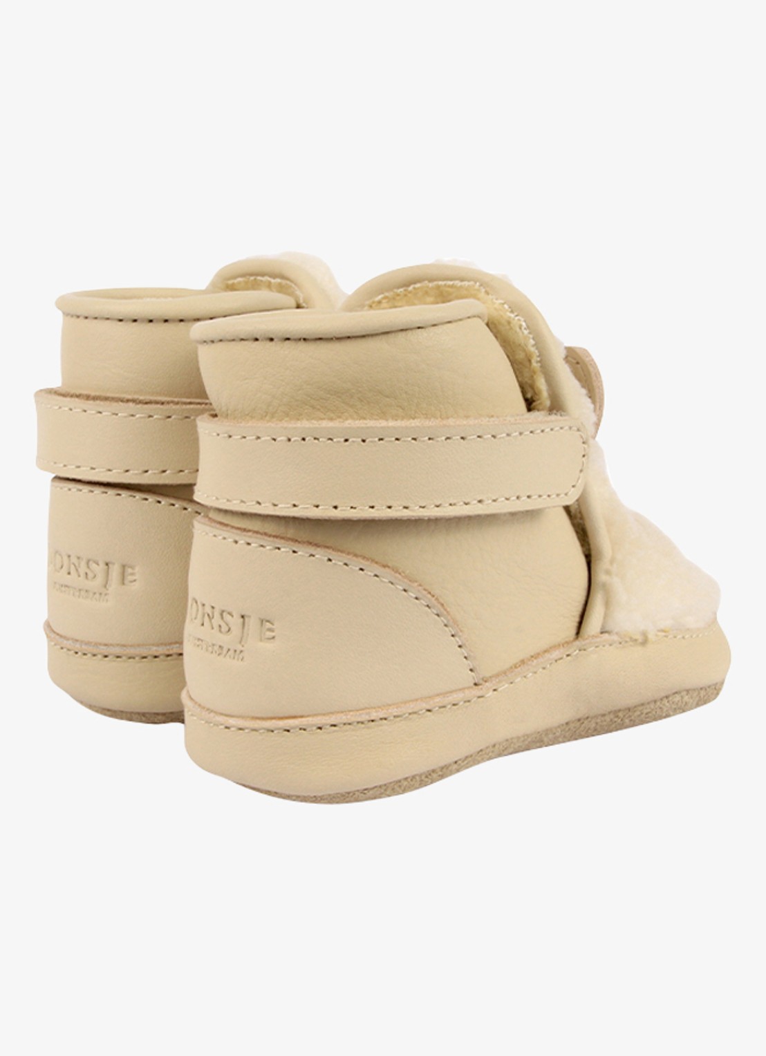 Donsje Amsterdam Richy Booties | Polar Bear - achterkant 9 creme