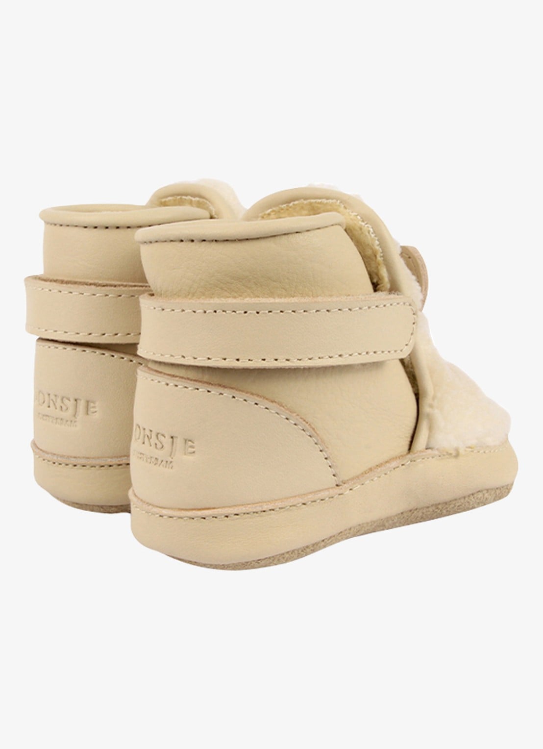 Donsje Amsterdam Richy Booties | Polar Bear - achterkant 10 creme