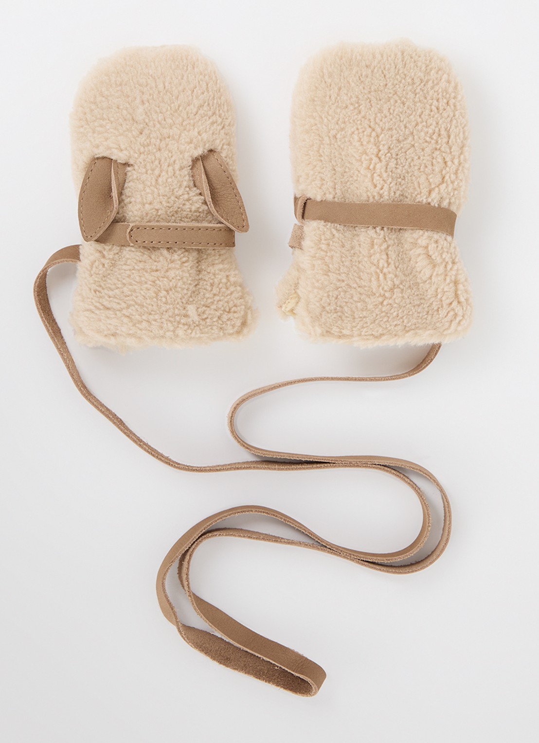 Donsje Amsterdam Richy Mittens | Alpaca - voorkant 3 beige