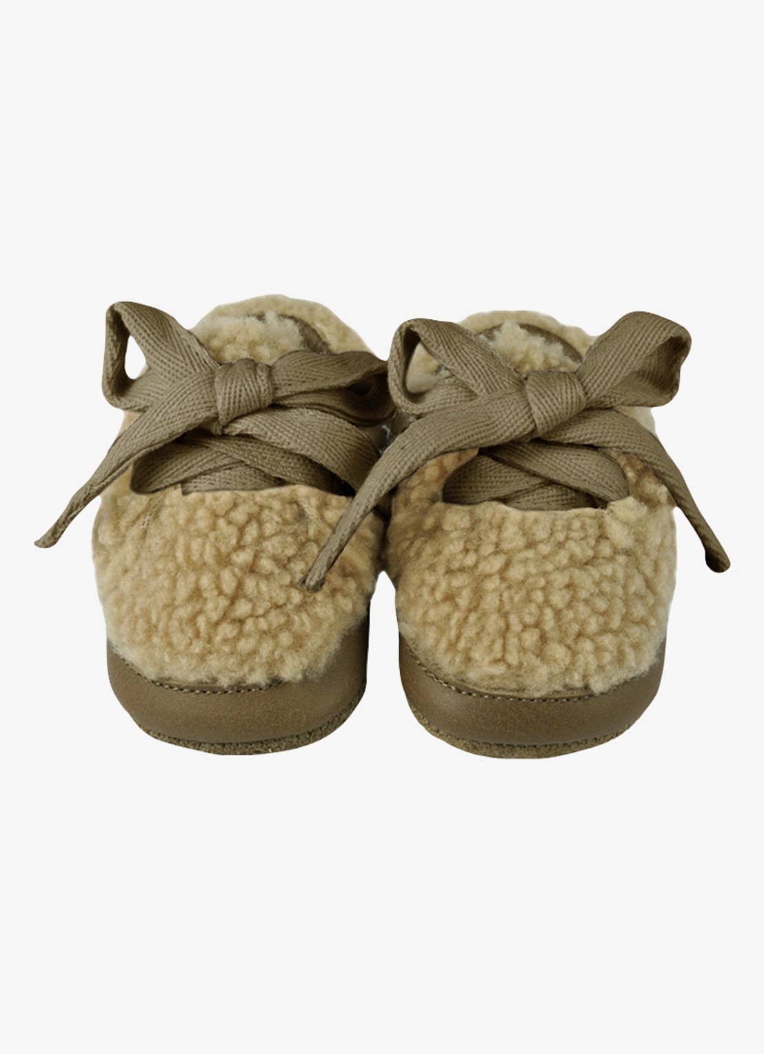 Donsje Amsterdam Rije sneakers met bont - detail 2 beige