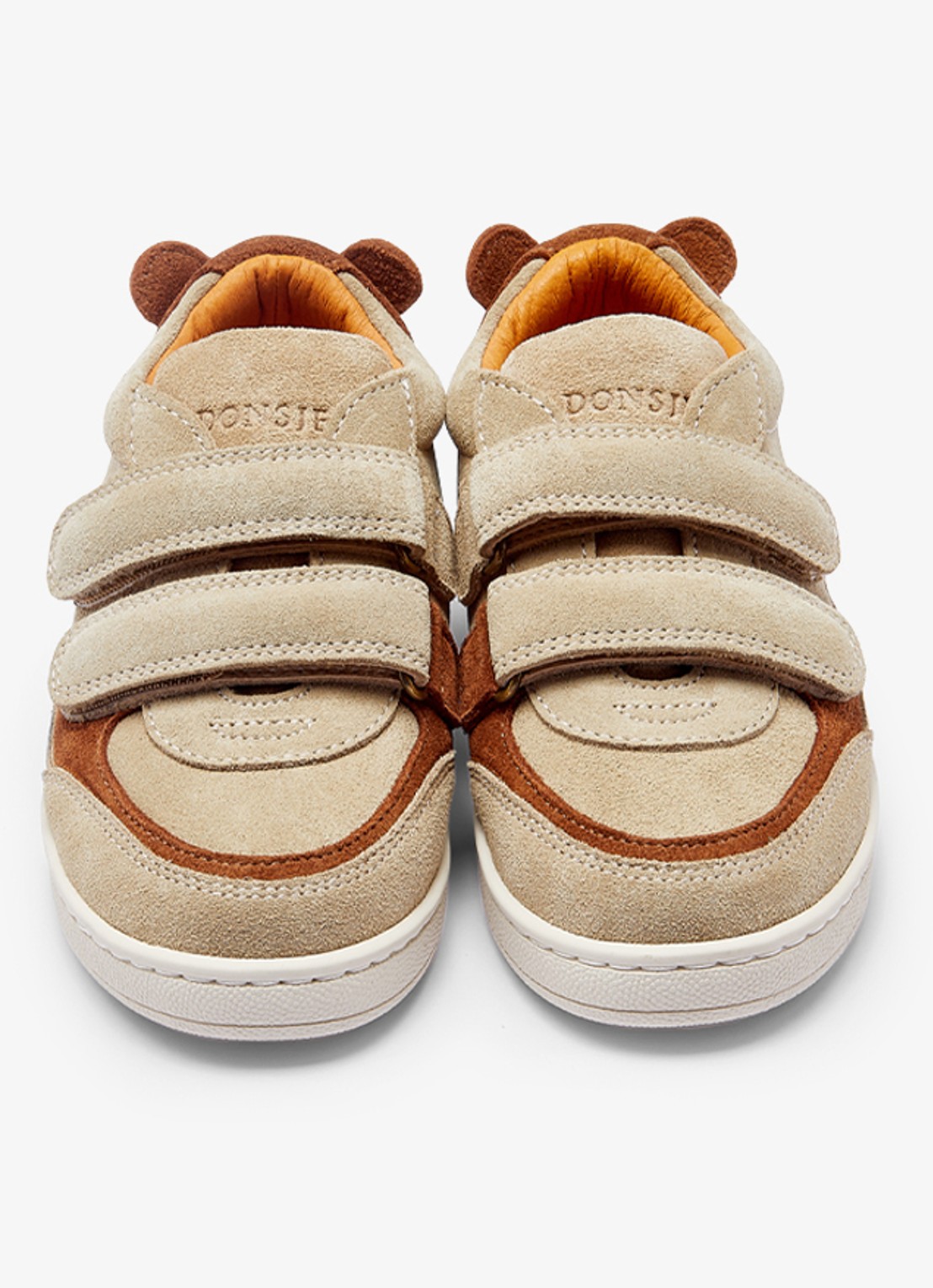 Donsje Amsterdam Rinou Bear sneaker van leer  - detail 3 taupe