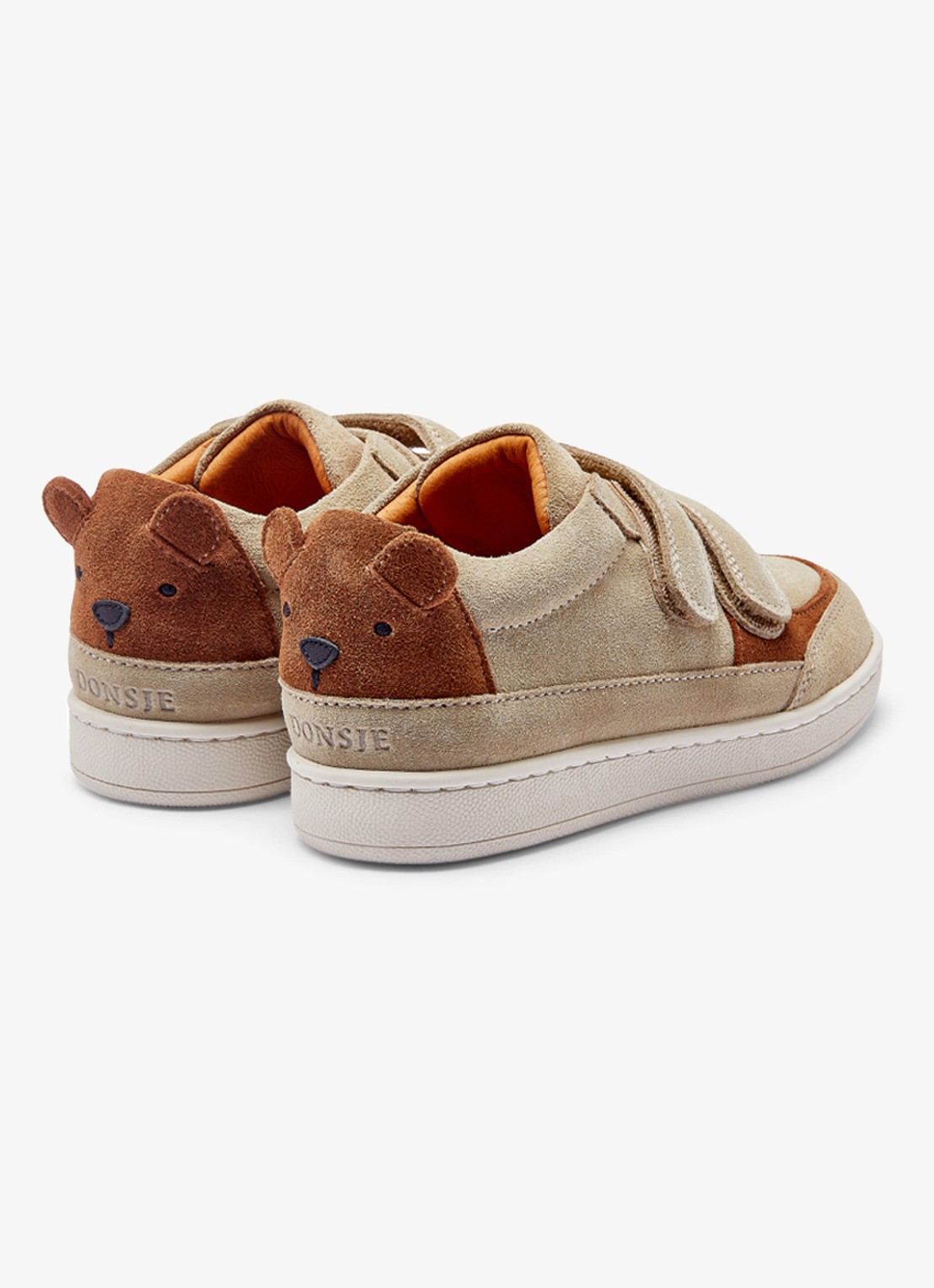 Donsje Amsterdam Rinou Bear sneaker van leer  - detail 4 taupe