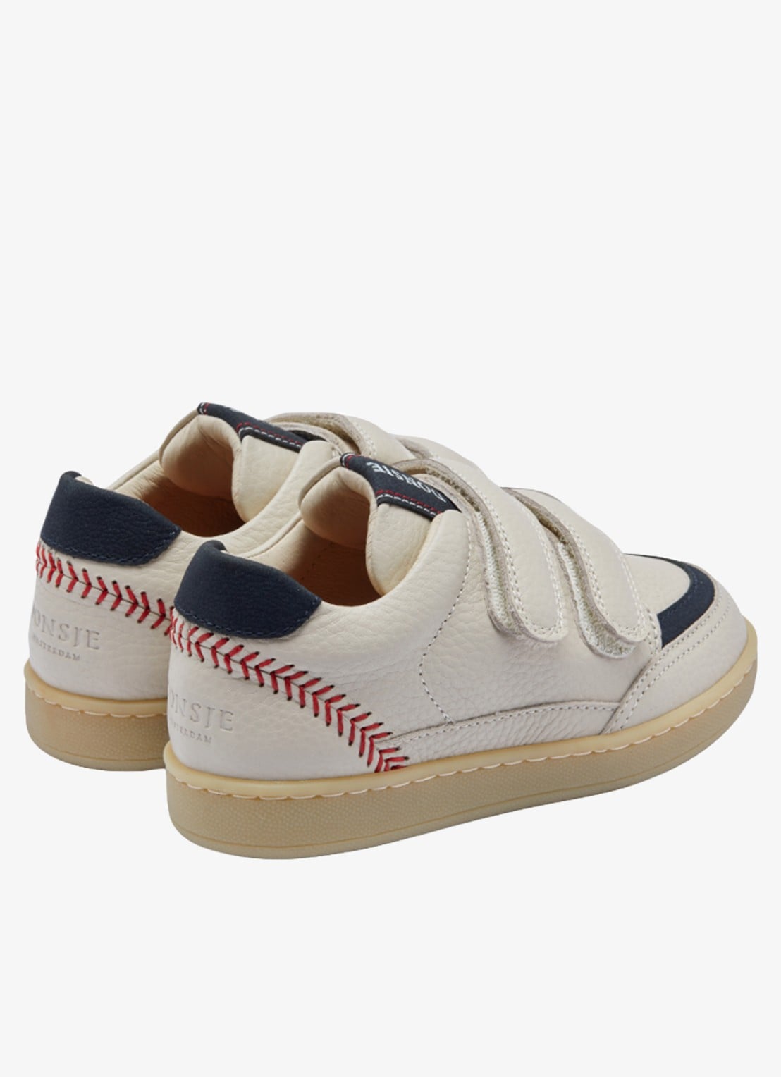 Donsje Amsterdam Ronan sneakers - achterkant 3 gebroken wit