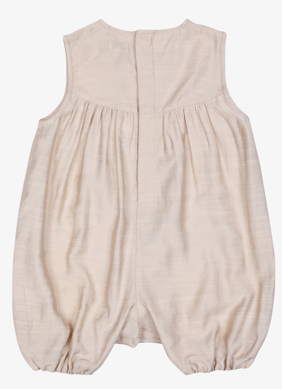 Donsje Amsterdam Sabla Hummingbird playsuit met borduring - achterkant 5 taupe