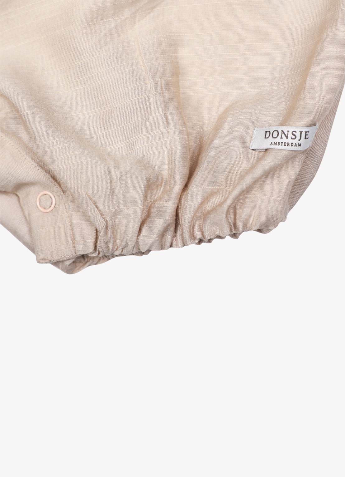 Donsje Amsterdam Sabla Hummingbird playsuit met borduring - detail 2 taupe