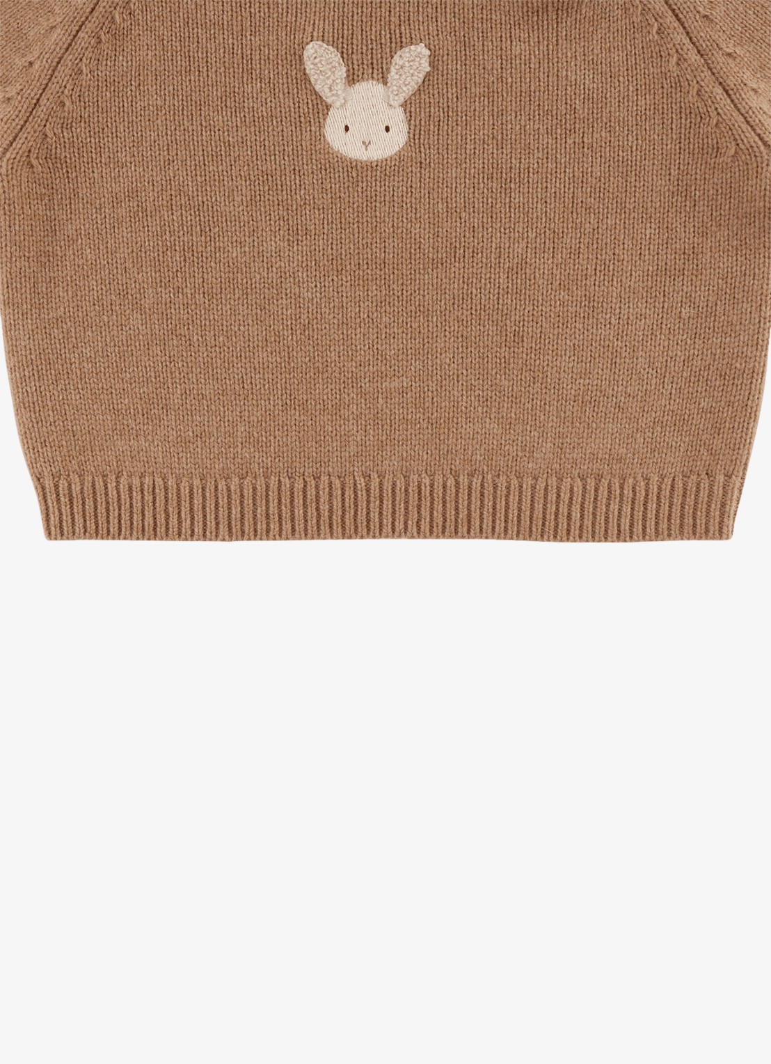 Donsje Amsterdam Sibbe Merino Wool Sweater | Fluffy Bunny - detail 5 hazelnootbruin