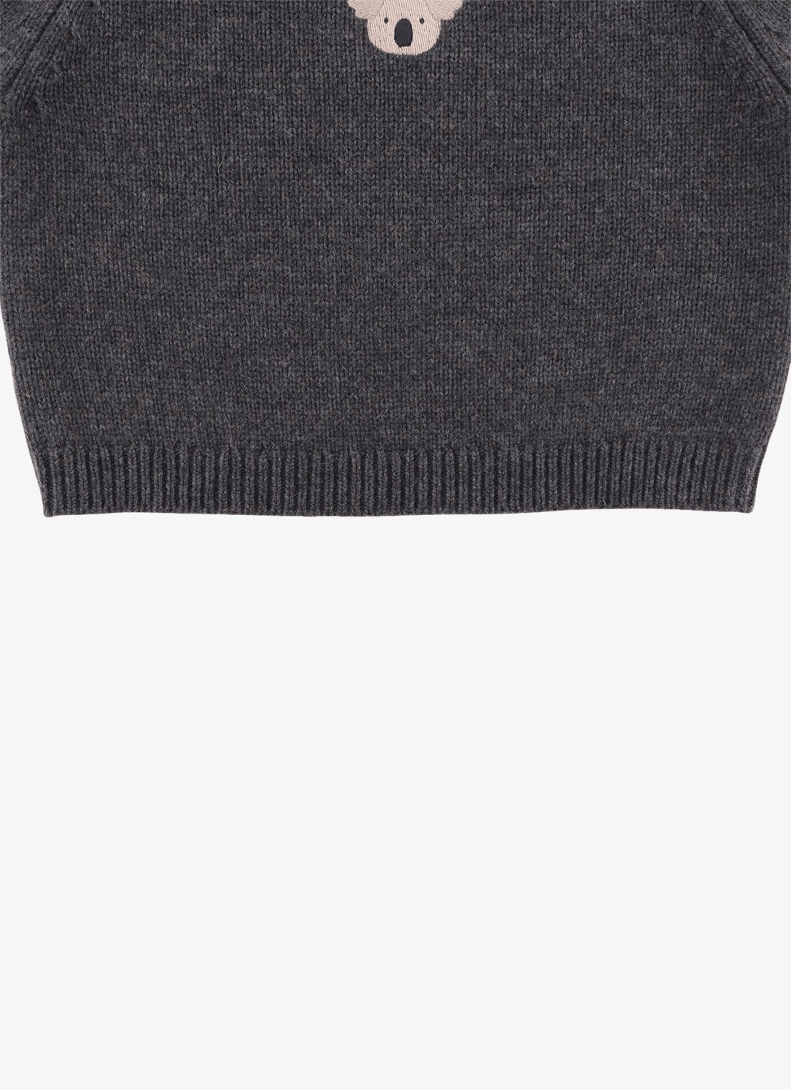 Donsje Amsterdam Sibbe Merino Wool Sweater | Koala - detail 2 grijs