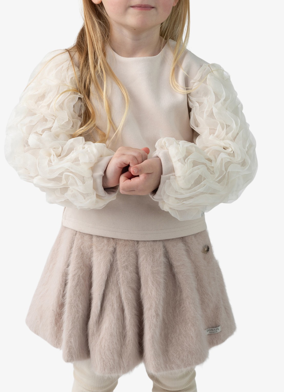 Donsje Amsterdam Sien top met tule - voorkant 3 roze