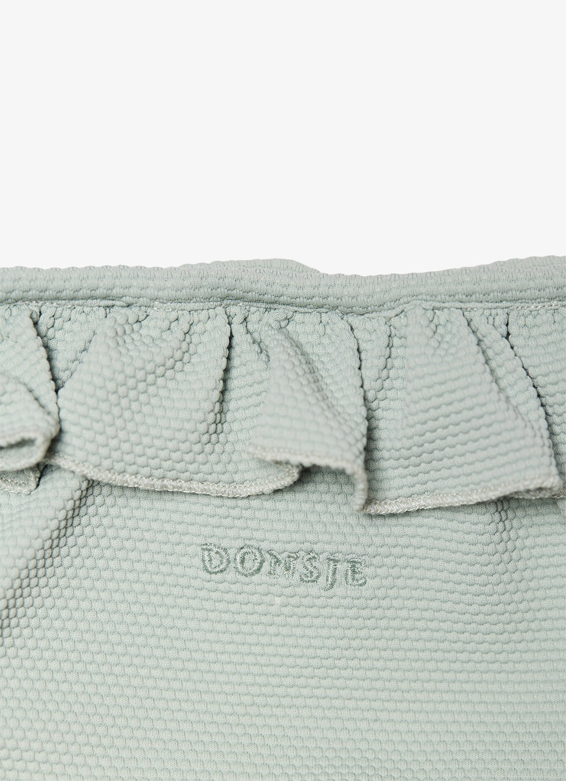 Donsje Amsterdam Sisi zwemslip met ruches - detail 4 mint