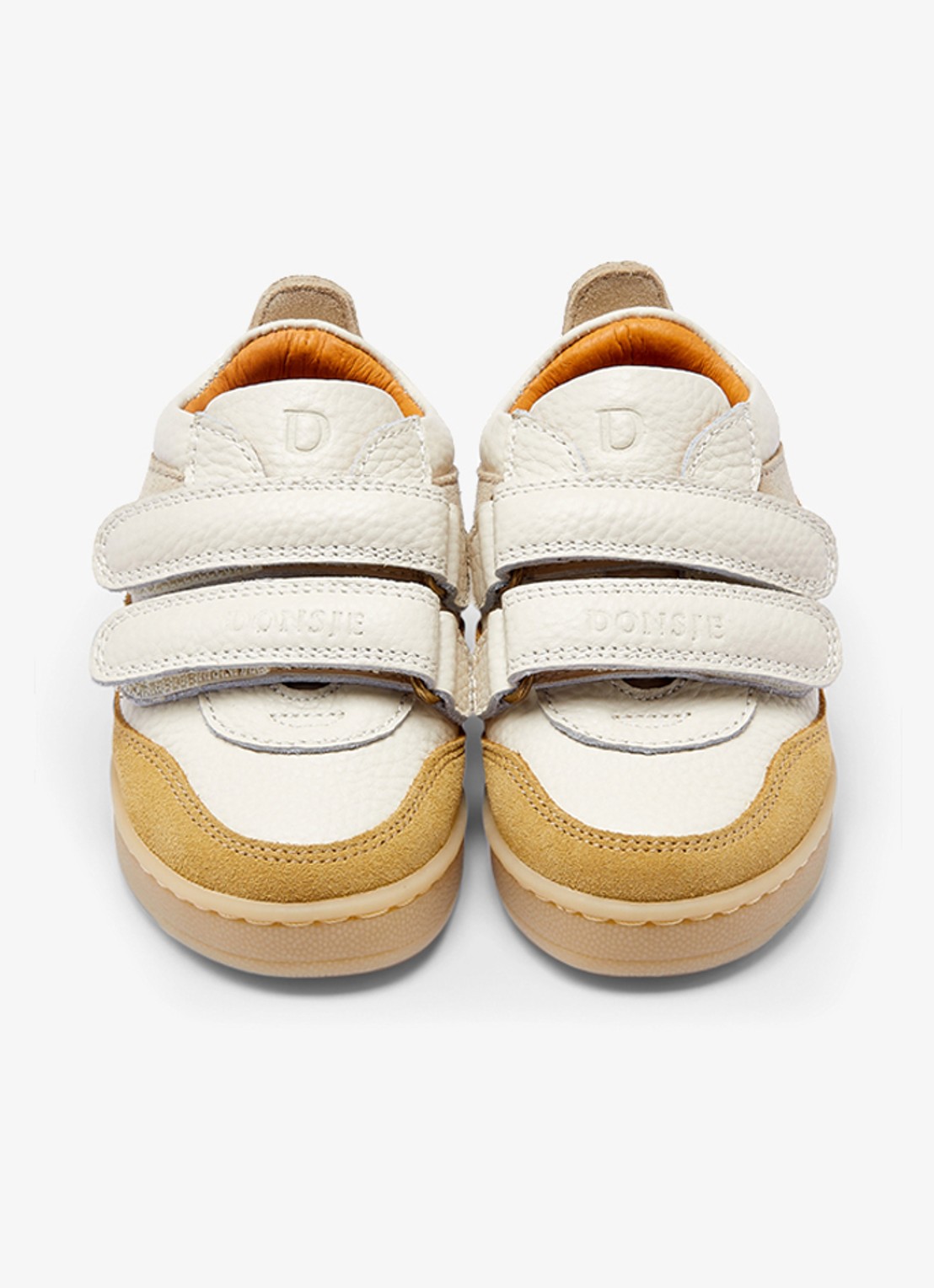 Donsje Amsterdam Sneaker van leer - voorkant 2 khaki