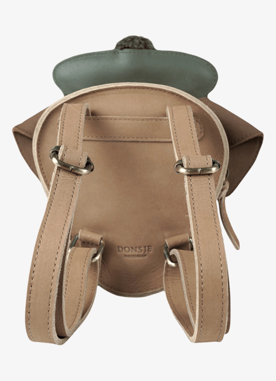 Donsje Amsterdam Stanzen Backpack | Terrier - achterkant 4 beige