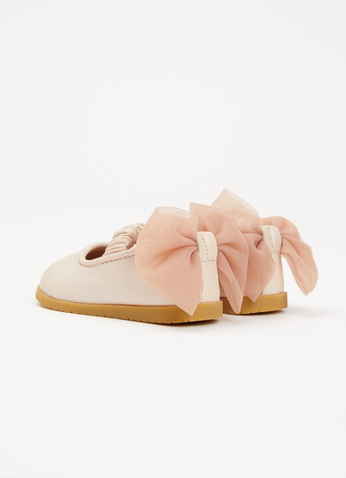 Donsje Amsterdam Taatie babyschoentje van leer - achterkant 3 roségoud