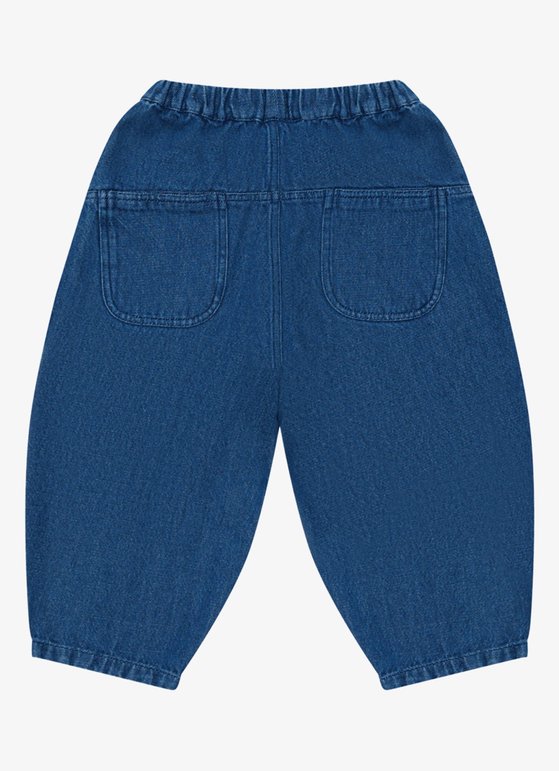 Donsje Amsterdam Tapered fit broek met steekzakken - achterkant 4 indigo