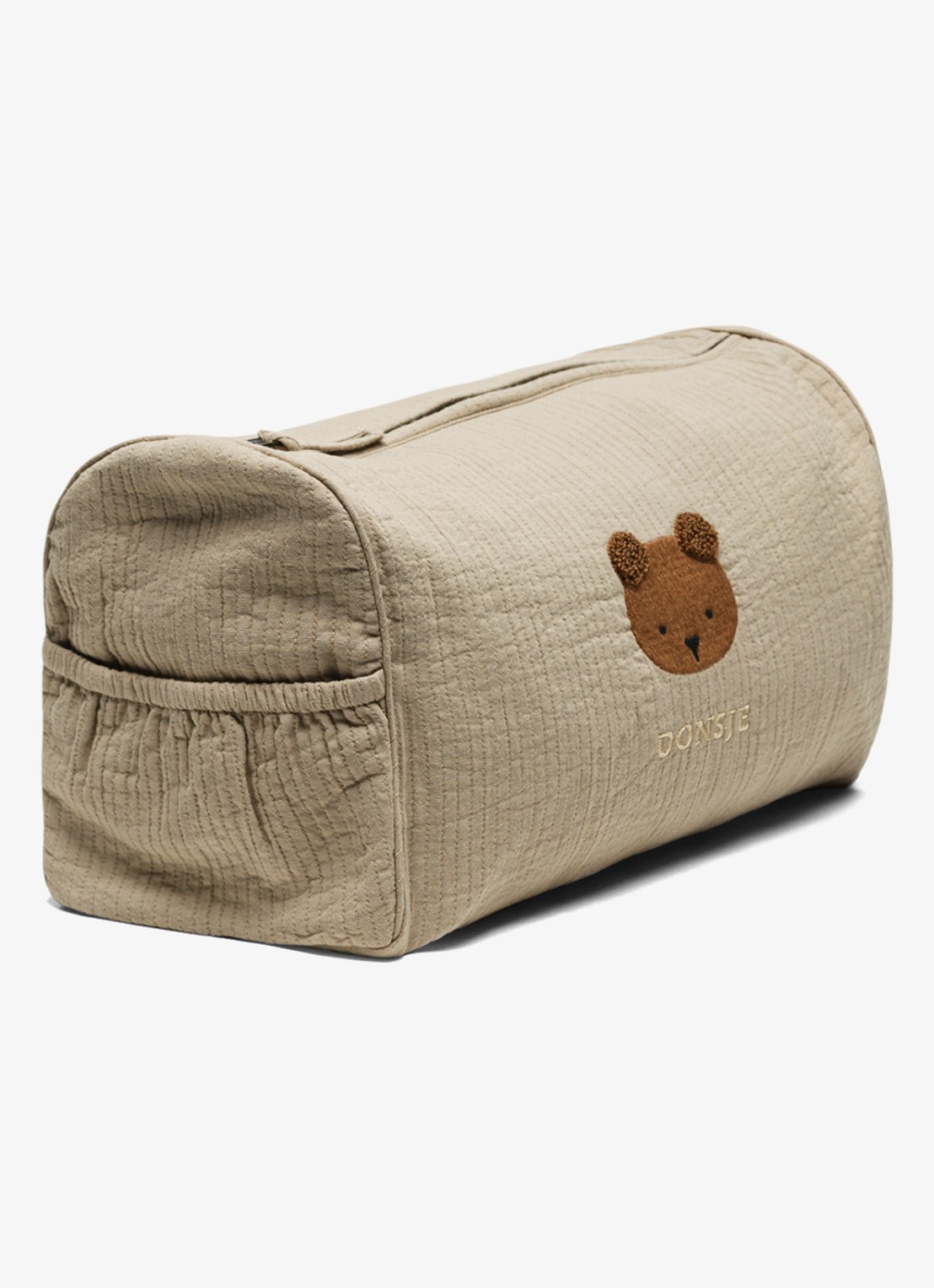 Donsje Amsterdam Tebbe Washbag | Bear - detail 4 taupe