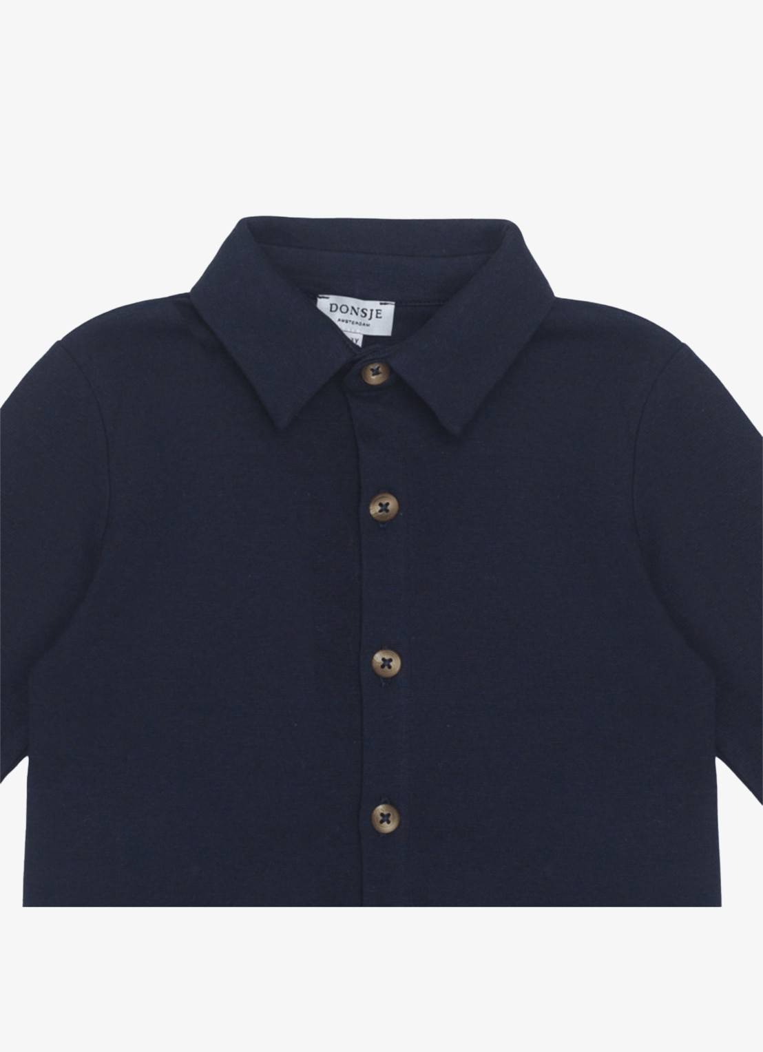 Donsje Amsterdam Touten Shirt - detail 6 donkerblauw