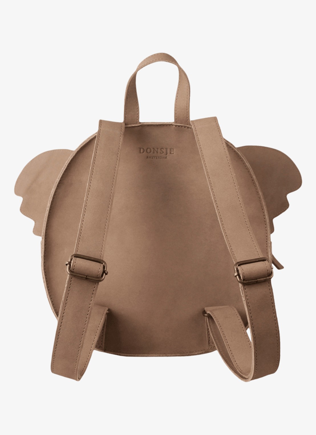 Donsje Amsterdam Umi Koala rugzak van leer - achterkant 3 beige
