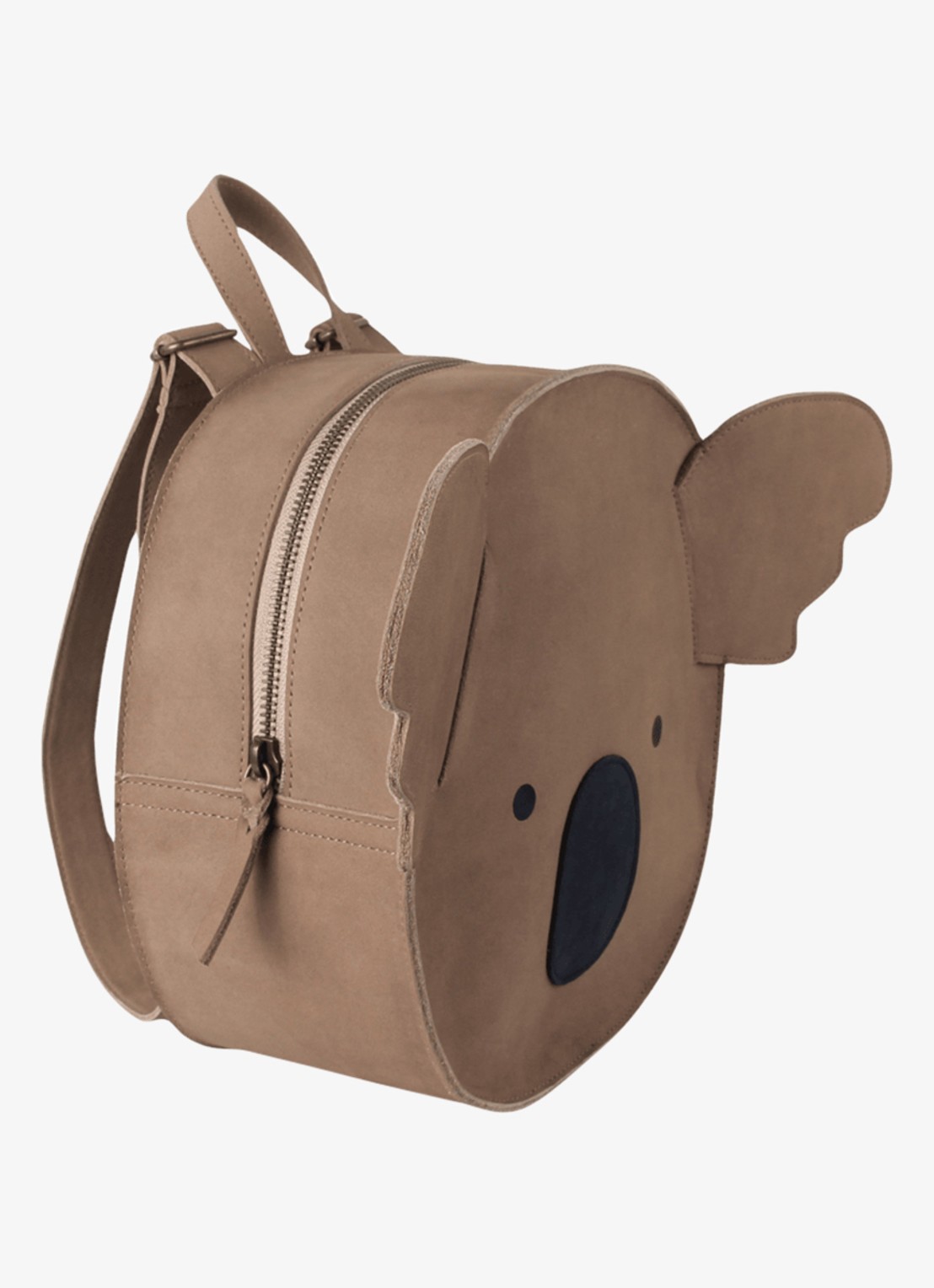 Donsje Amsterdam Umi Koala rugzak van leer - detail 4 beige