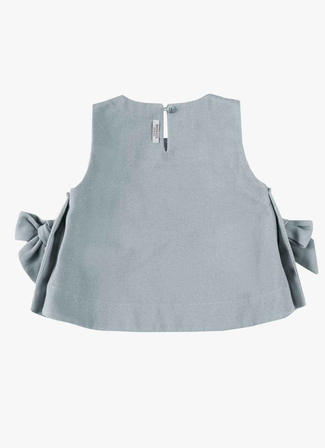 Donsje Amsterdam Veeri top met strikdetail - achterkant 4 indigo