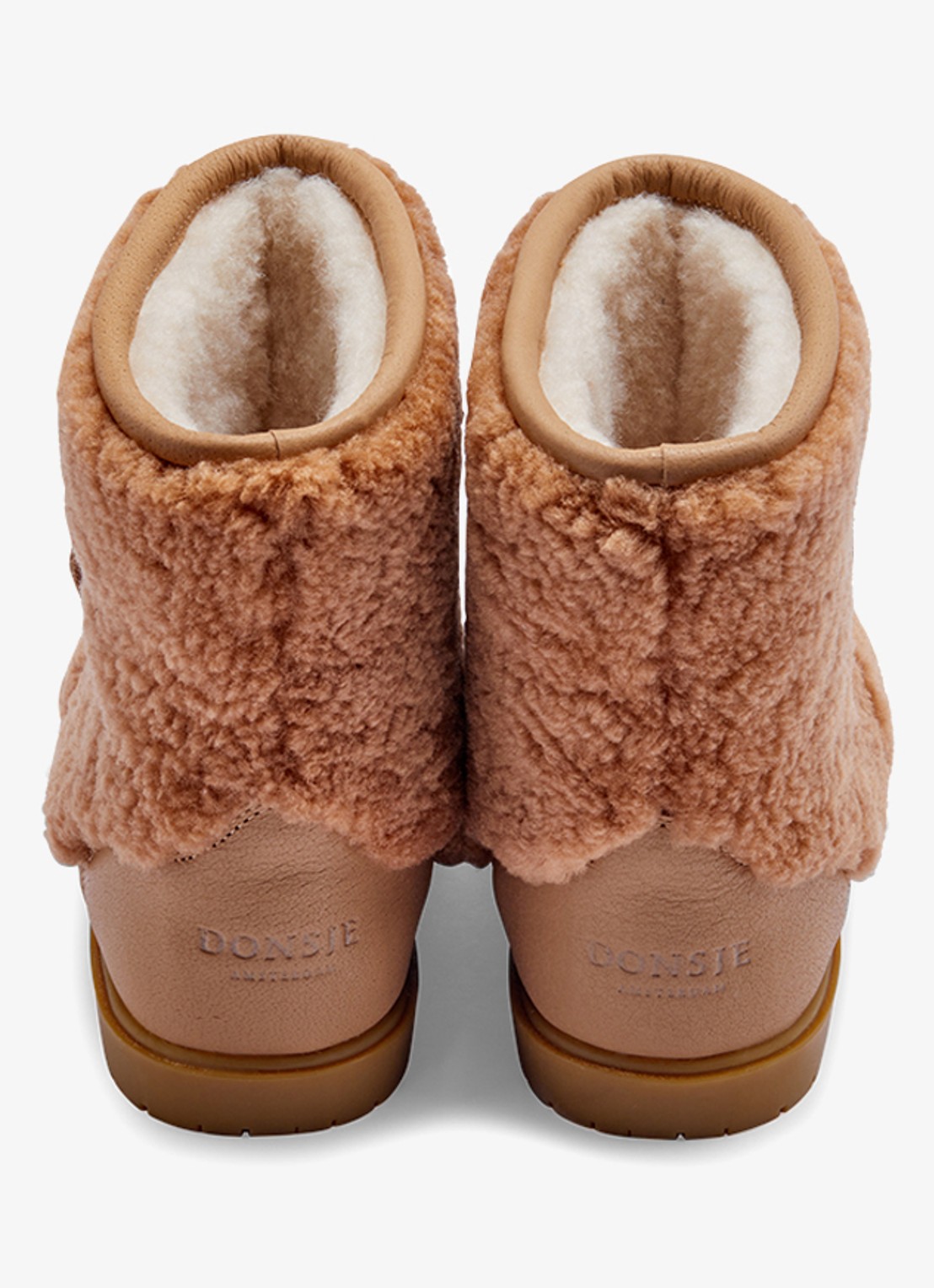 Donsje Amsterdam Wadou Boots | Alpaca - achterkant 6 beige