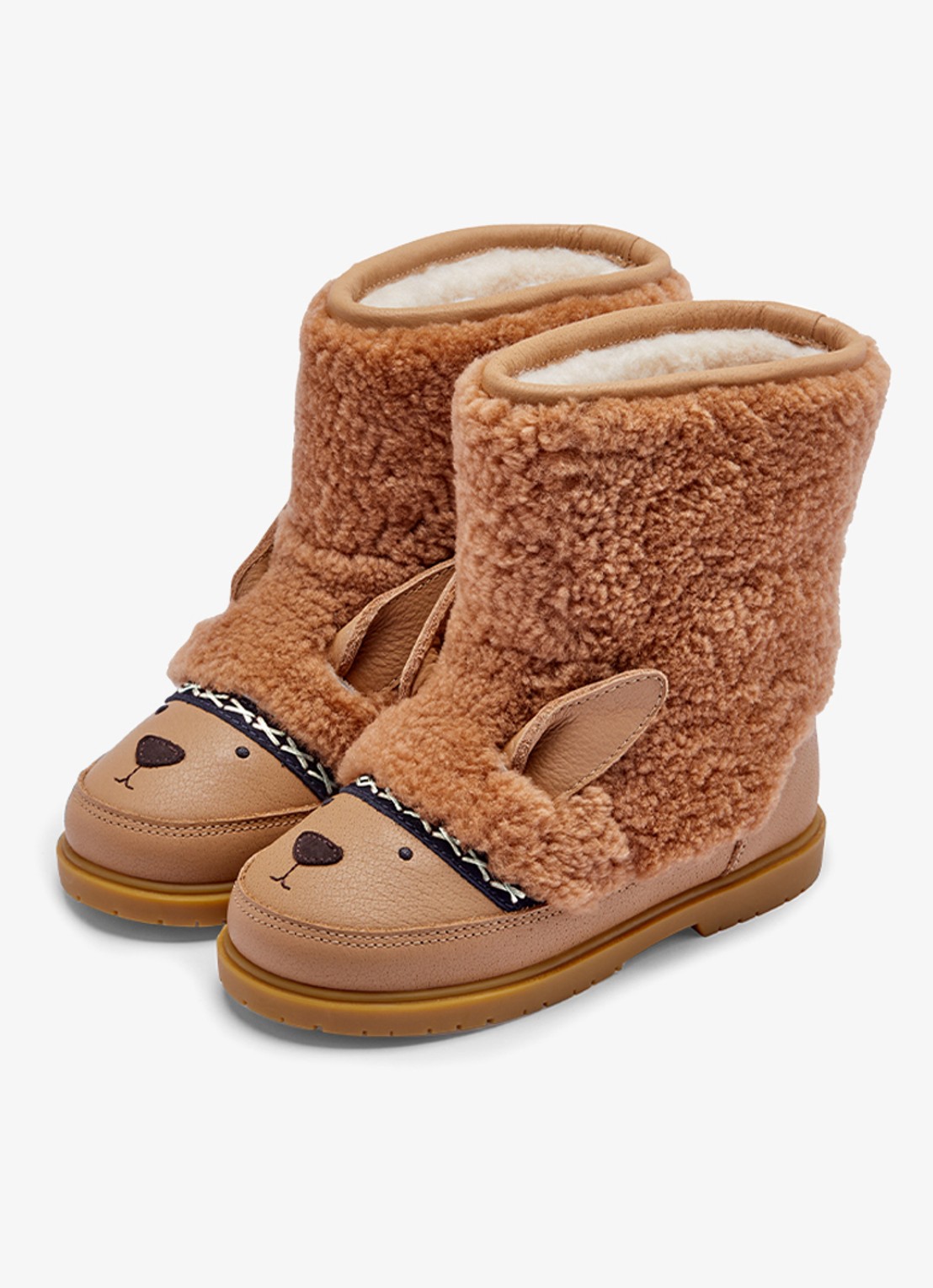 Donsje Amsterdam Wadou Boots | Alpaca - voorkant beige