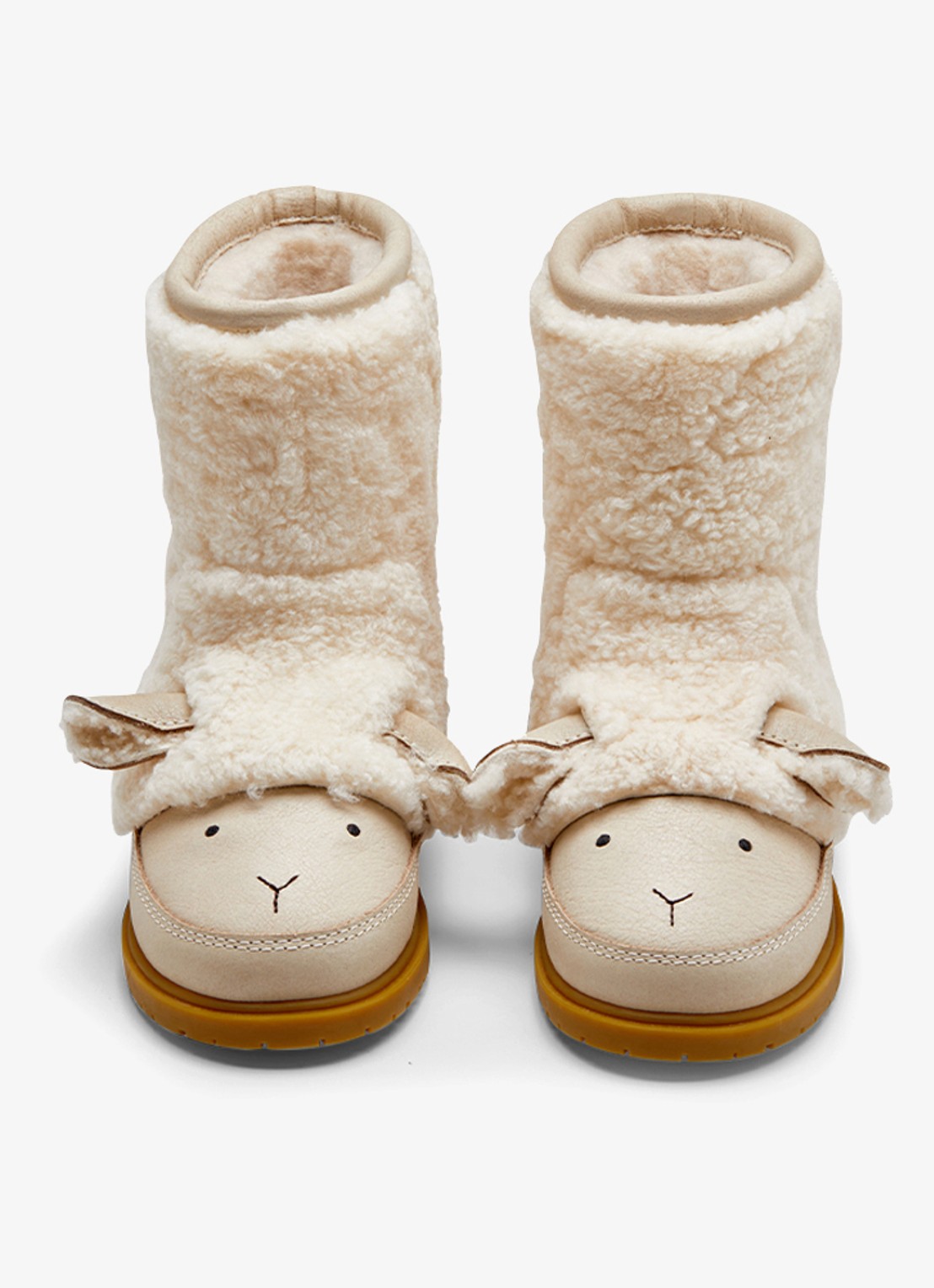 Donsje Amsterdam Wadou boots   lammy - detail 4 beige