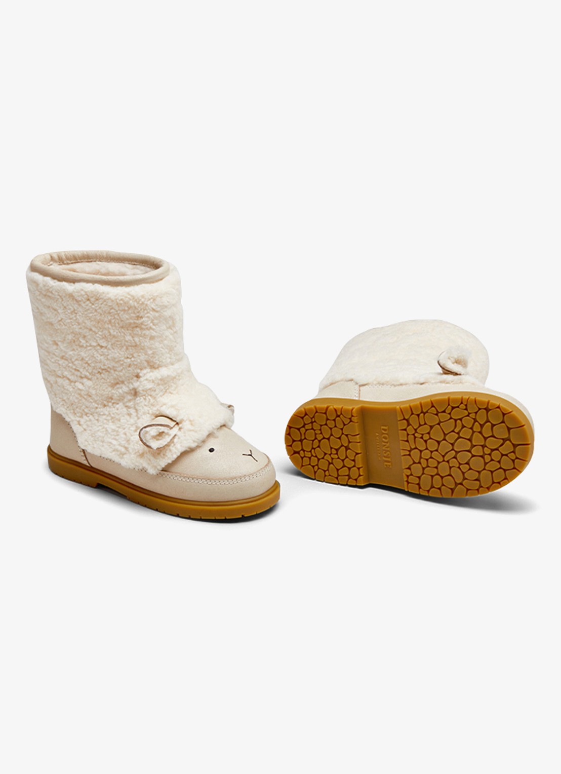 Donsje Amsterdam Wadou boots   lammy - detail 6 beige