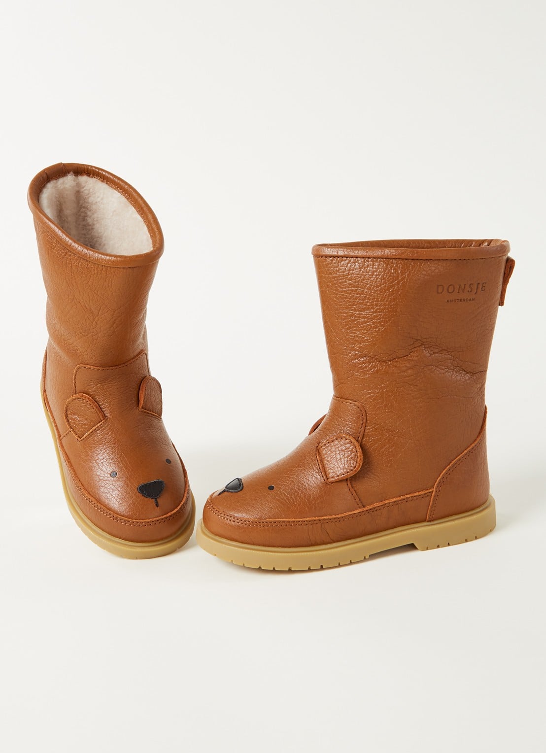 Donsje Amsterdam Wadudu Classic Boots | Bear - detail 4 cognac