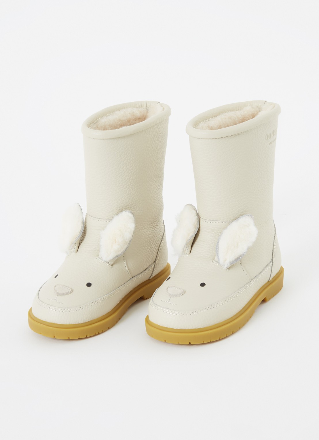 Donsje Amsterdam Wadudu Exclusive Boots | Rabbit - detail gebroken wit