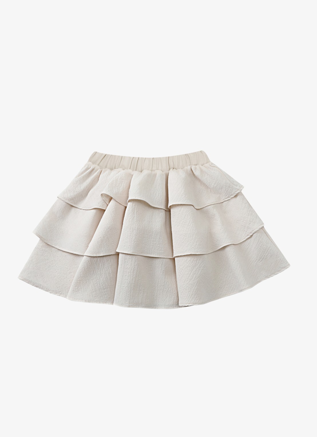 Donsje Amsterdam Willow mini rok met ruches - achterkant 2 wit