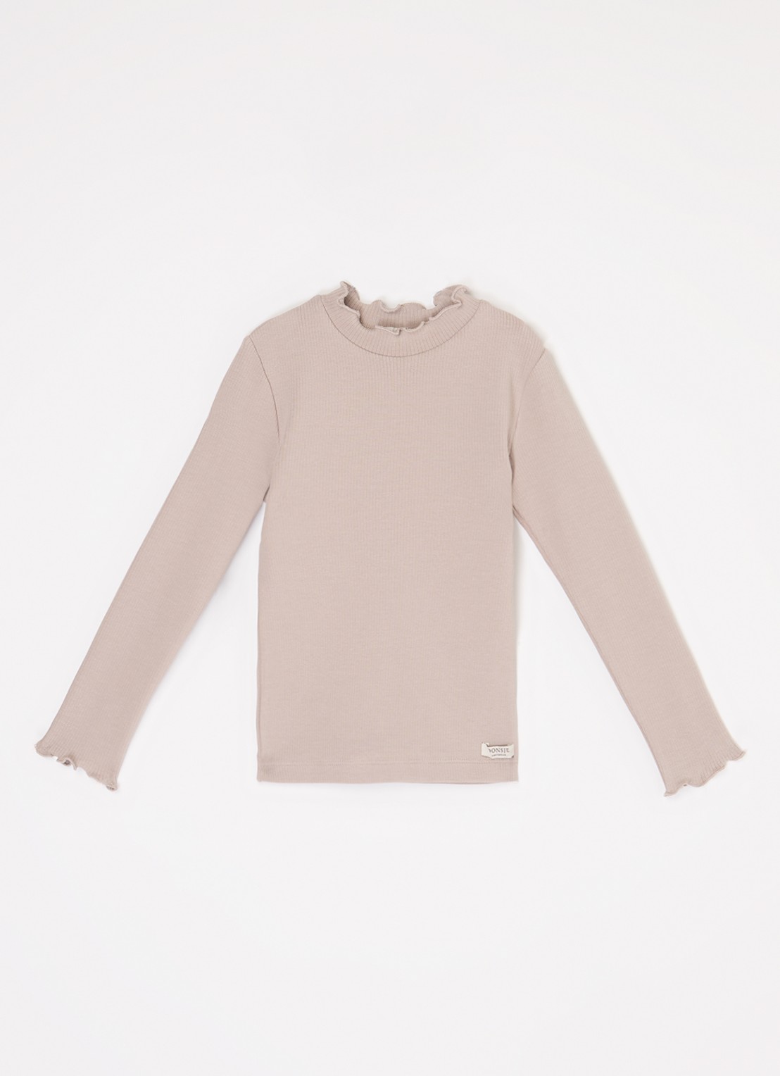Donsje Amsterdam Wonsy Shirt - voorkant 5 donkerbeige