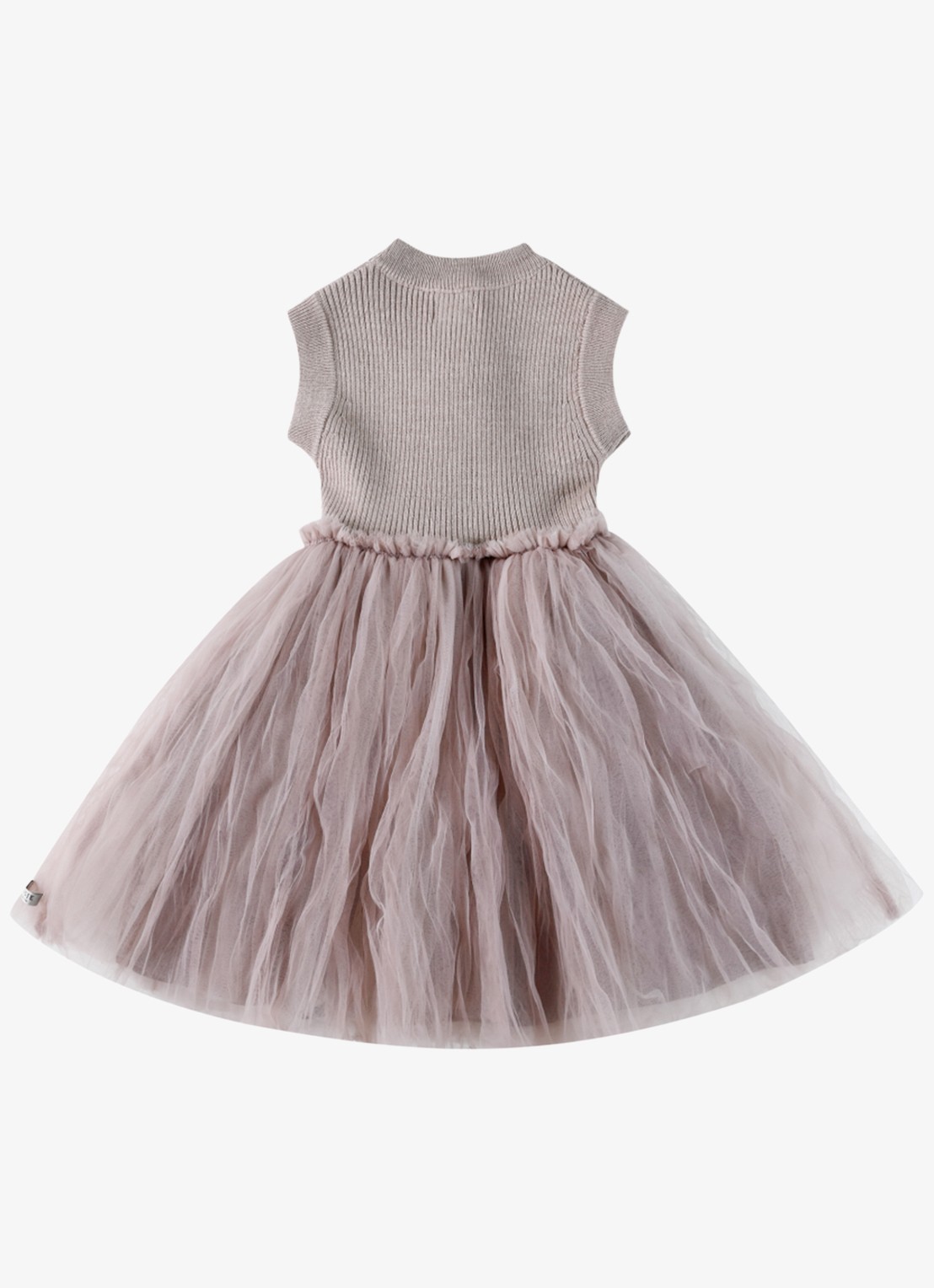 Donsje Amsterdam Xewa jurk - achterkant beige