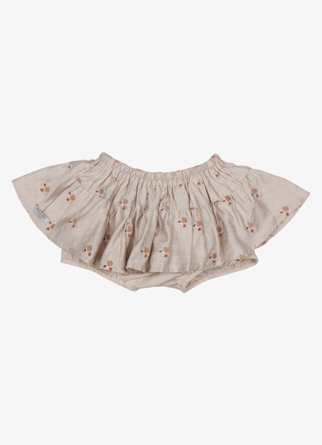 Donsje Amsterdam Ysa rok met borduring - voorkant beige