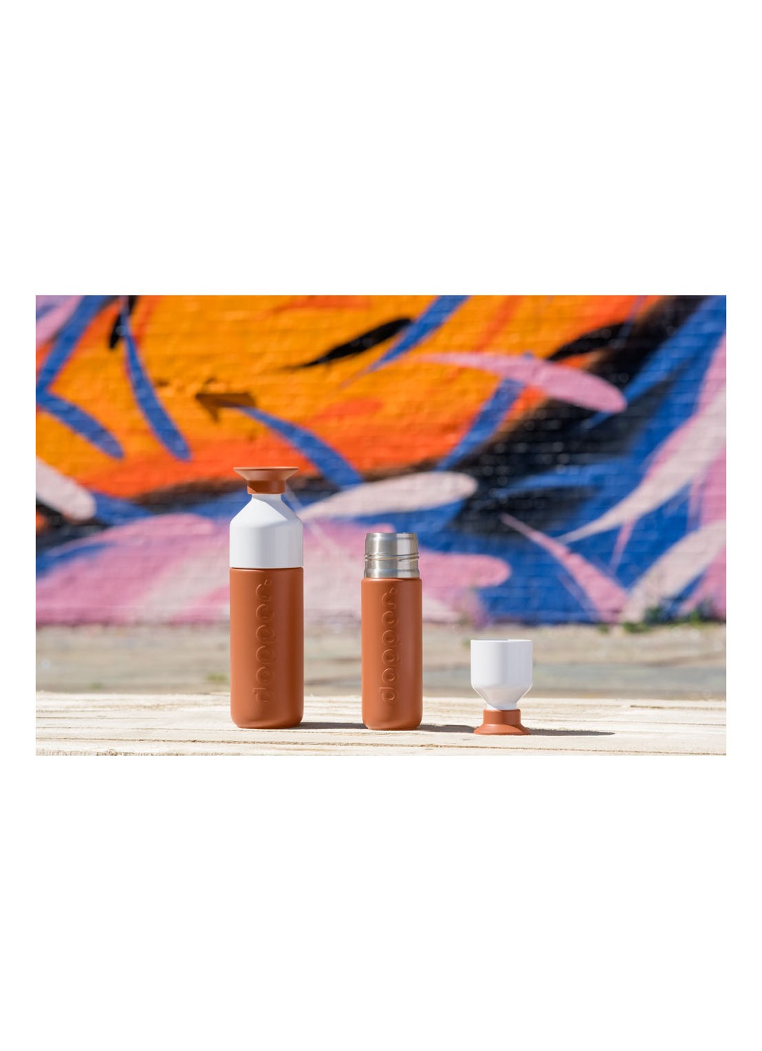 Dopper Draagkoord voor waterfles / thermosfles - detail 4 roestbruin